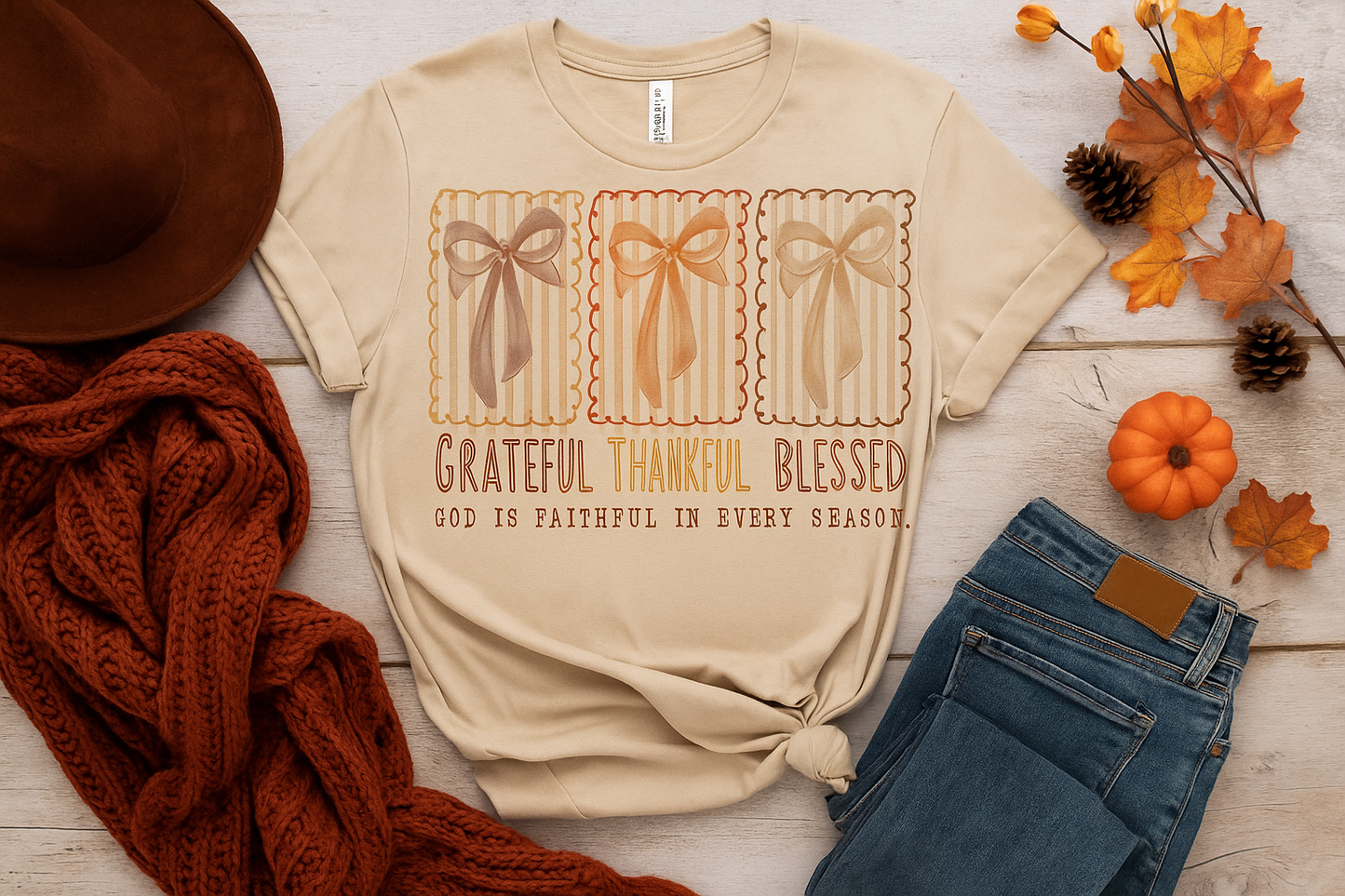 Grateful Bows DTF