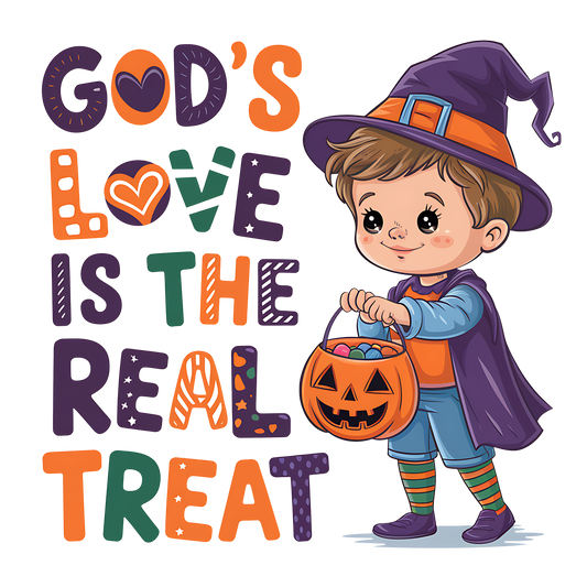 God's Love Halloween DTF - Youth