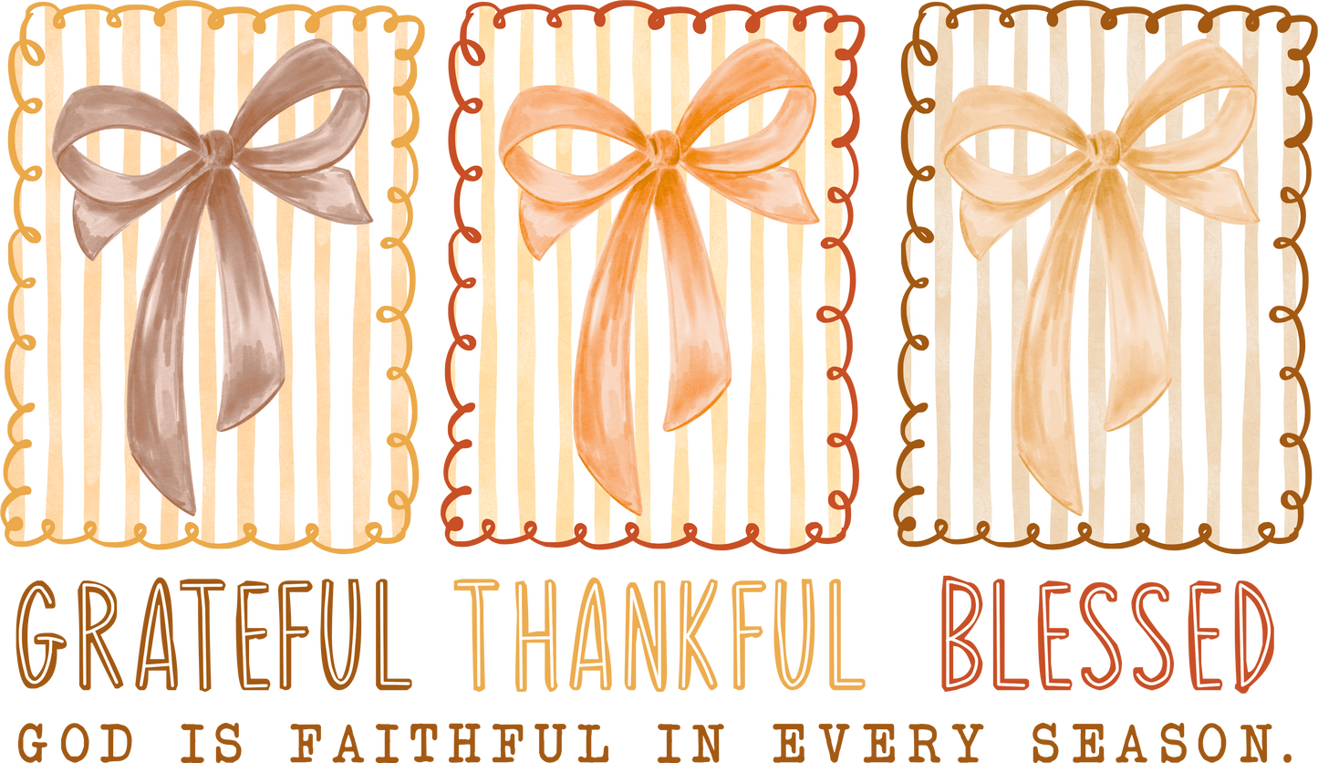 Grateful Bows DTF