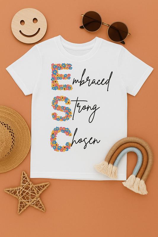 ELEVATED BY FAITH MONOGRAMMED SHIRT